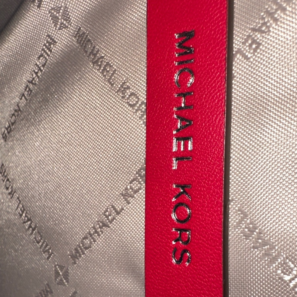 Michael Kors Red‎ Tote with Heart and Diamond Accents - Picture 7 of 9